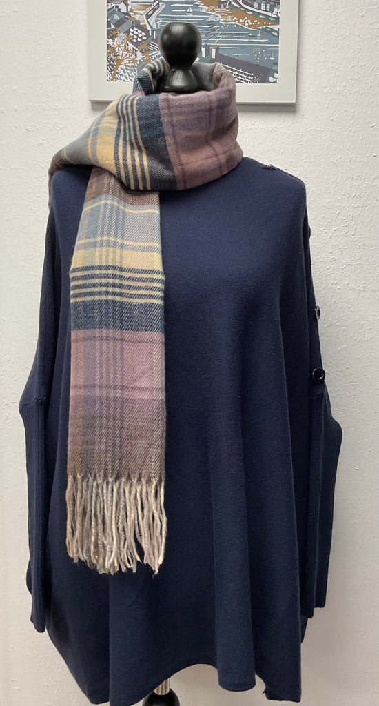 Oversized Button Sleeve Jumper One Size