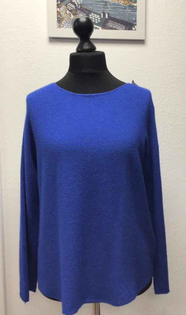 Round Neck Soft Knit  Seam Sleeve One Size
