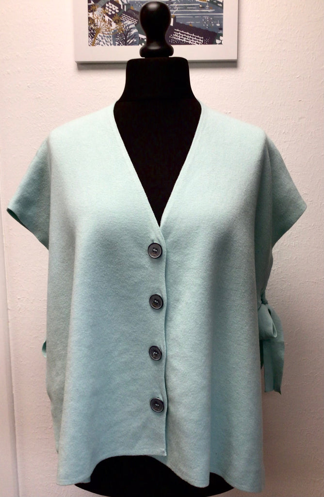 Side Tie 4 Button Knitted Cardigan One Size 10-18