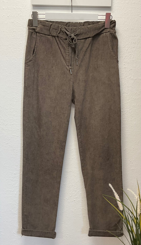Soft Needlecord Magic Trousers One Size 8-14