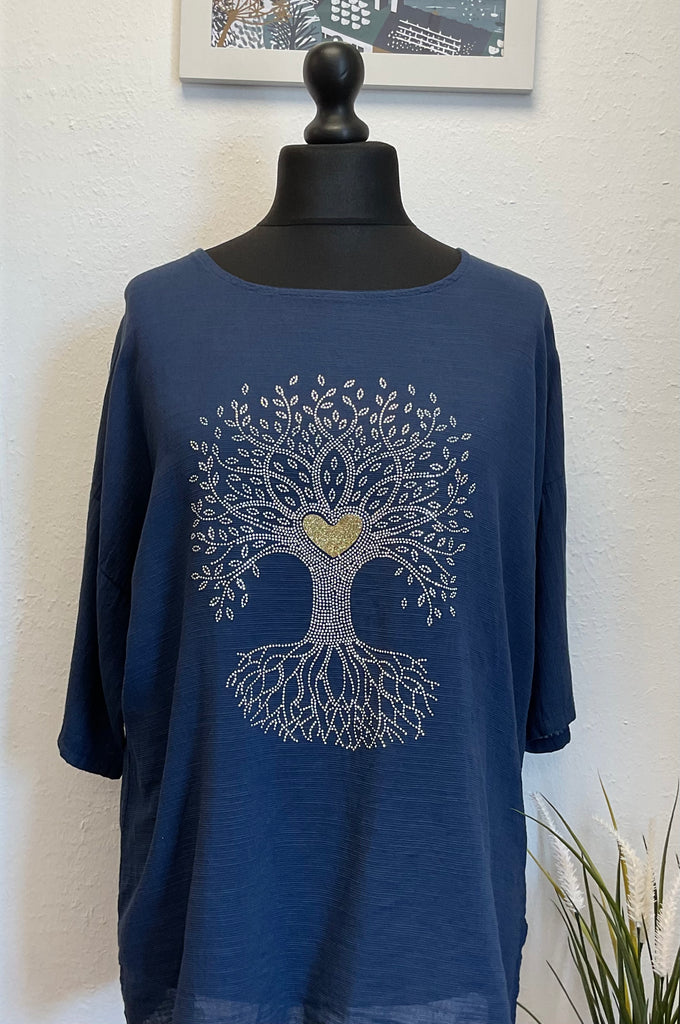Tree of Life Pure Cotton Top One Size 8-18