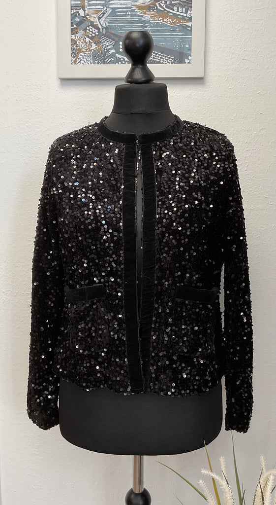 Pinns Ladies Black Sparkle Jacket 699JK