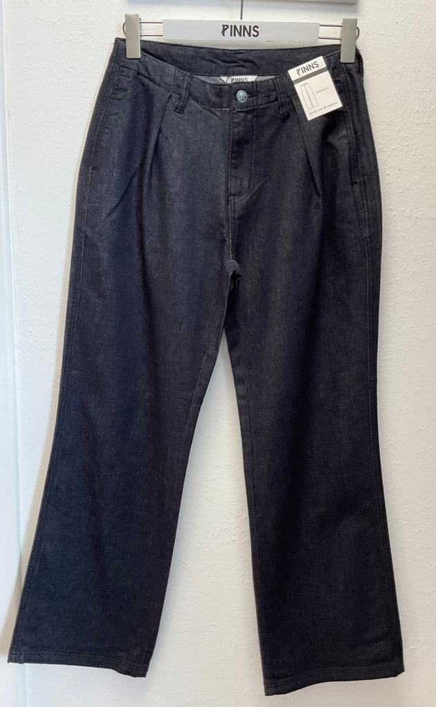 Pinns 716T Ladies Wide Leg Denim Trousers Indigo