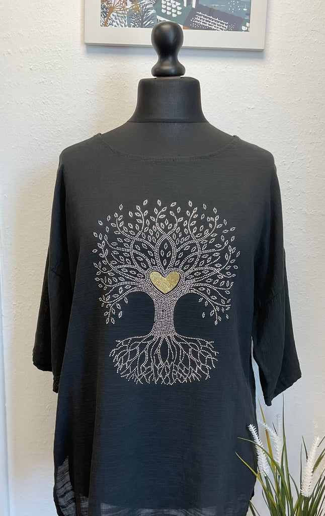 Tree of Life Pure Cotton Top One Size 8-18