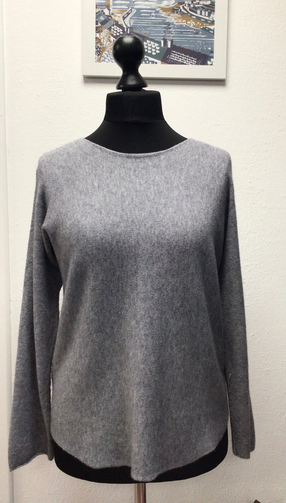 Round Neck Soft Knit  Seam Sleeve One Size