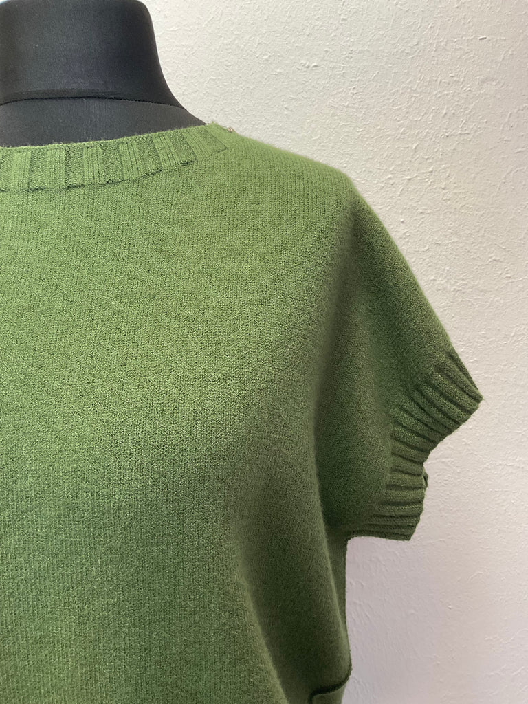 Valentyne Italy Crew Neck Cap Sleeve Jumper One Size 8-14