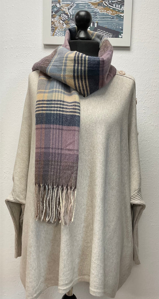 Oversized Button Sleeve Jumper One Size