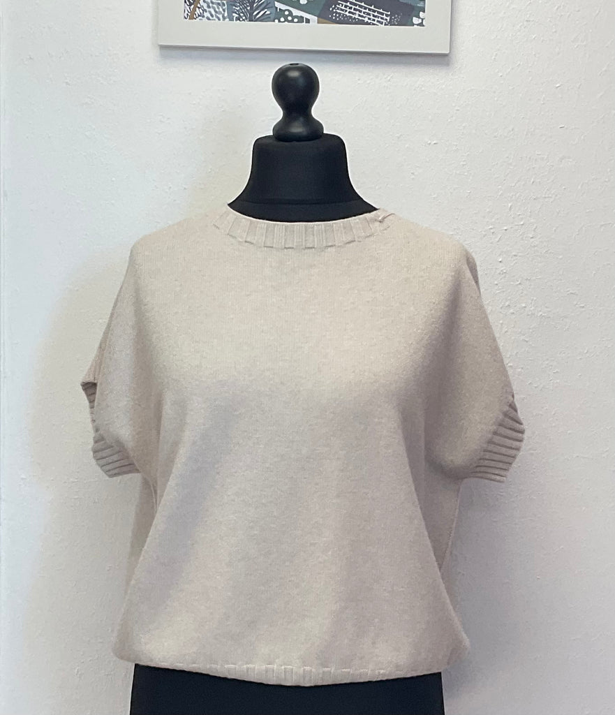 Valentyne Italy Crew Neck Cap Sleeve Jumper One Size 8-14