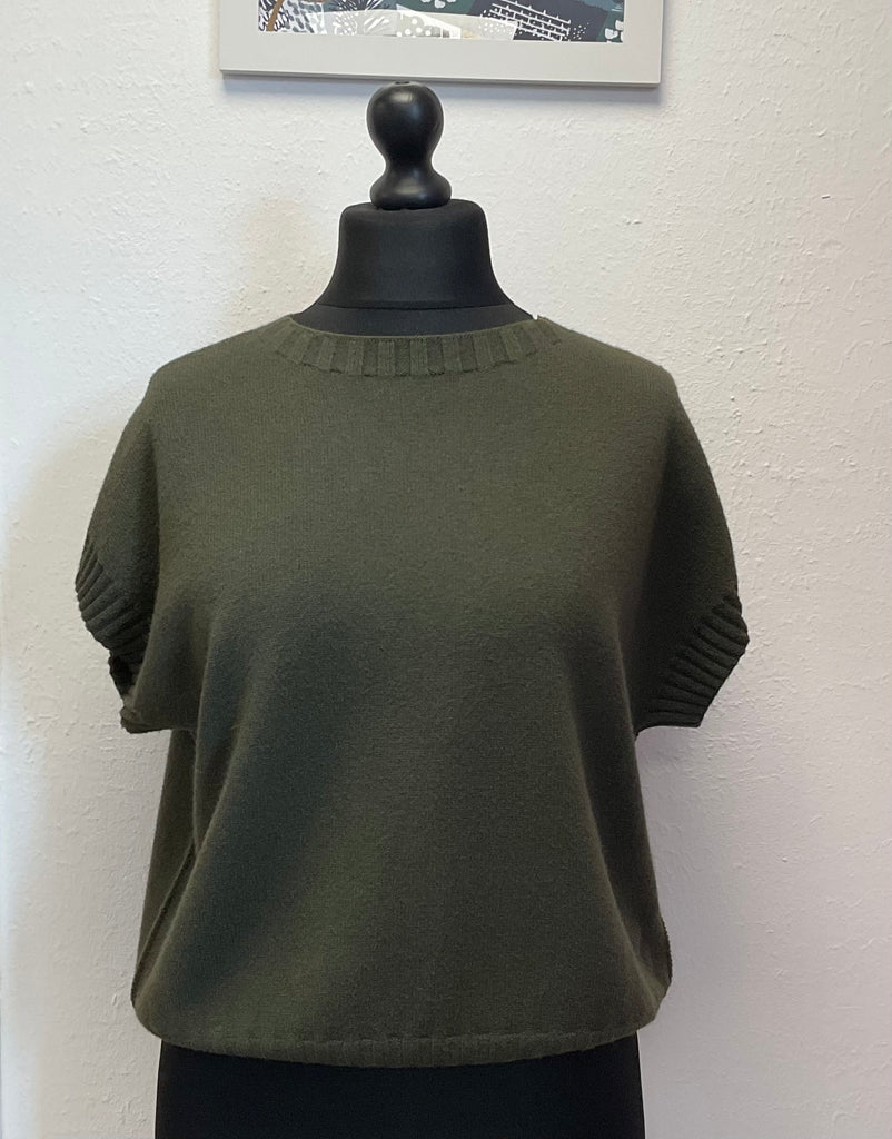 Valentyne Italy Crew Neck Cap Sleeve Jumper One Size 8-14