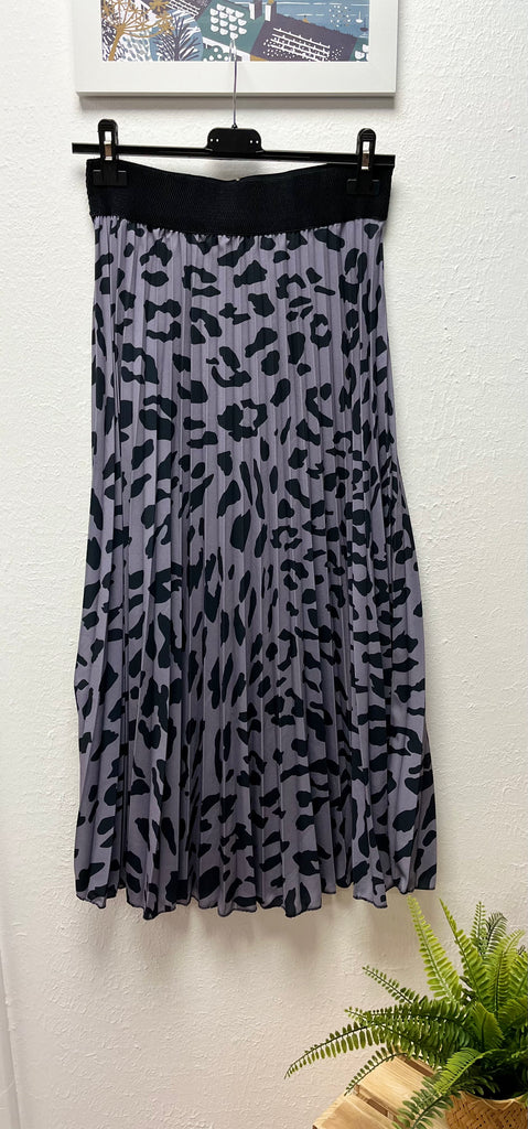 Sugar Babe Pleated Skirt New Leopard Print One Size 8-16