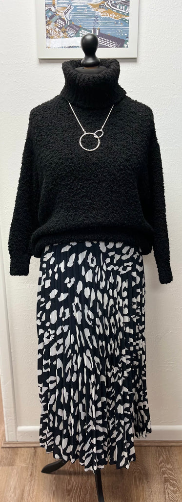 Sugar Babe Pleated Skirt New Leopard Print One Size 8 16 Schoose