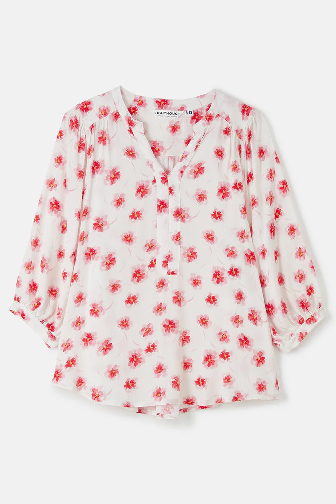 Lighthouse Ladies Lola Blouse - Soft Pink Floral