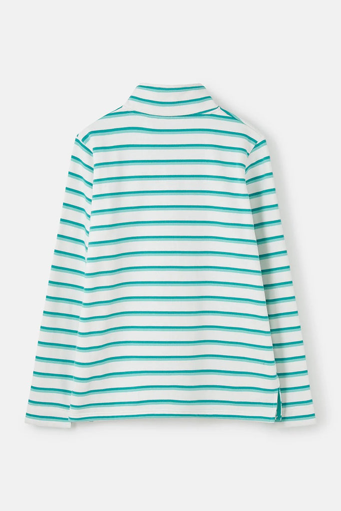 Lighthouse Ladies 'Shore II' Cotton Rich Jersey - Soft Teal Stripe