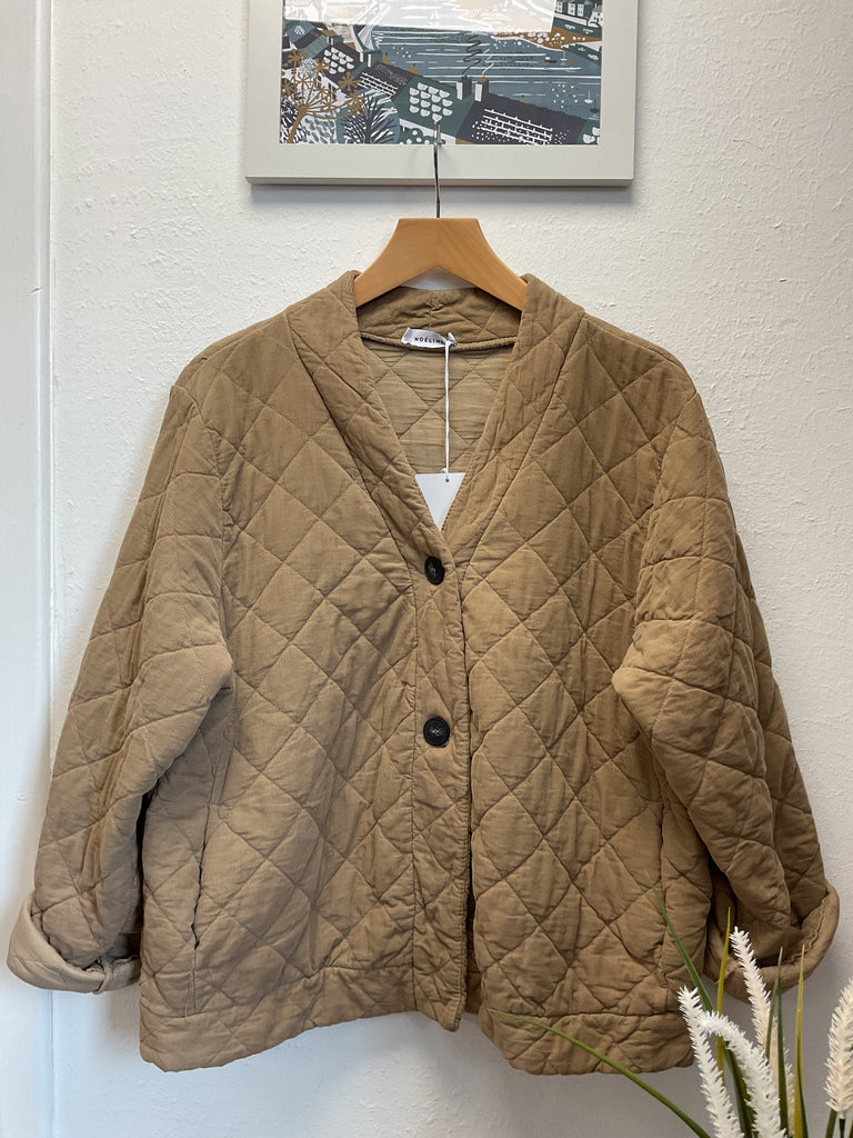 Ladies Fine Cord Quilted Jacket One Size 8 - 16