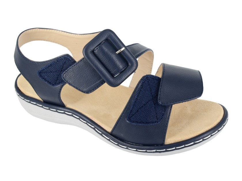 Ladies Cipriata Touch Fasten Sandal L636C Navy