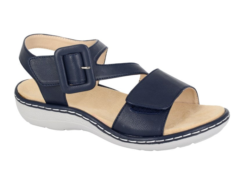 Ladies Cipriata Touch Fasten Sandal L636C Navy