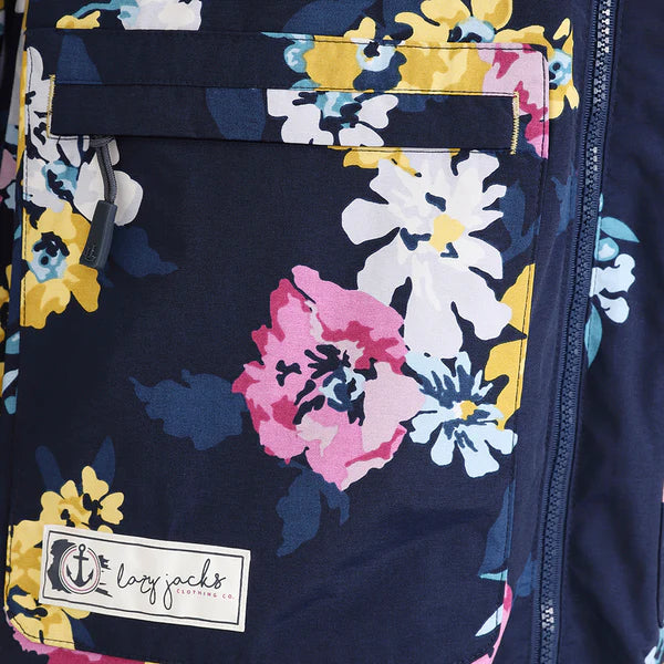 Lazy Jacks Long Waterproof Coat LJ67P Posy Schoose