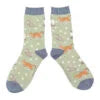 Miss Sparrow Ladies Bamboo Socks - Cats & Spots