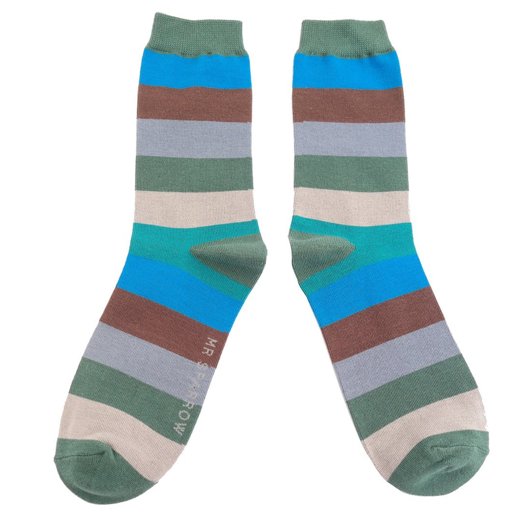 Mr Sparrow Mens Bamboo Socks Stripes