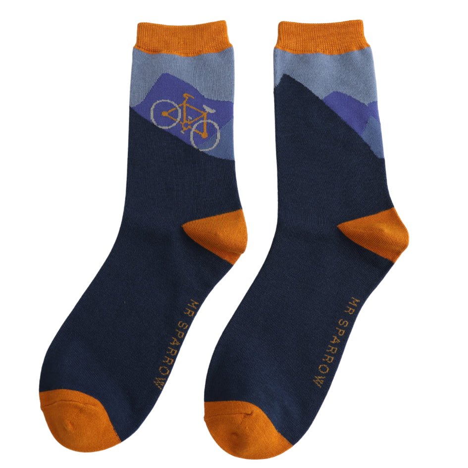Mr Sparrow Mens Bamboo Socks - Hill Climb