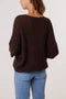 Pointelle Knit 3/4 Sleeve Jumper