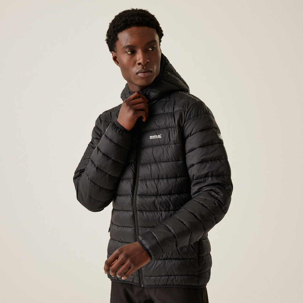 Regatta Men's Hooded Marizion Baffled Jacket Black