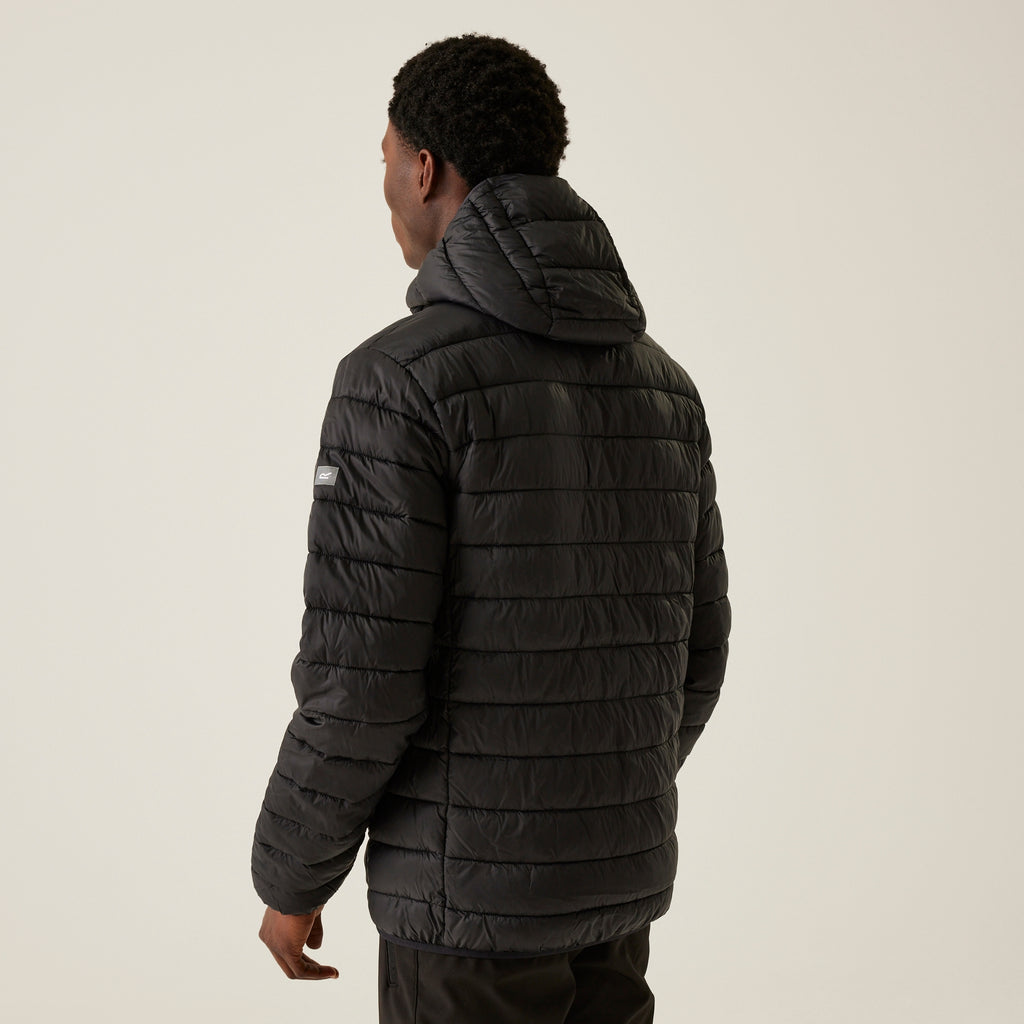 Regatta Men's Hooded Marizion Baffled Jacket Black
