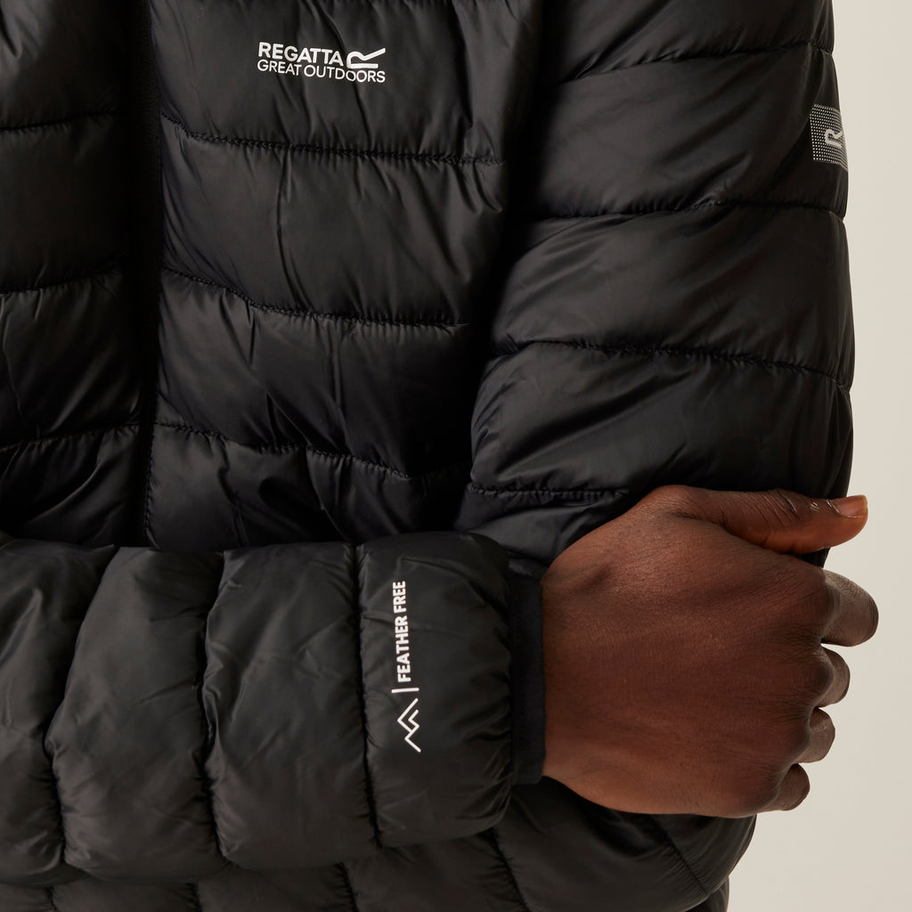 Regatta Men's Hooded Marizion Baffled Jacket Black