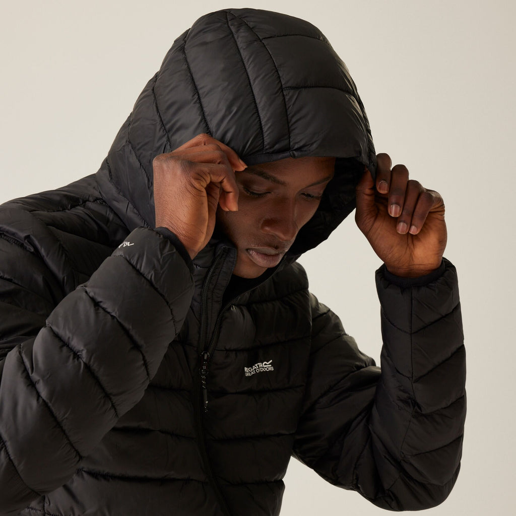 Regatta Men's Hooded Marizion Baffled Jacket Black