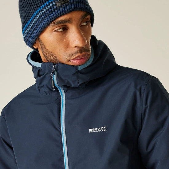 Regatta Mens Caspen Waterproof Jacket Navy