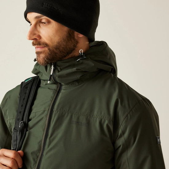 Regatta Mens Thornridge Waterproof Jacket Dark Khaki