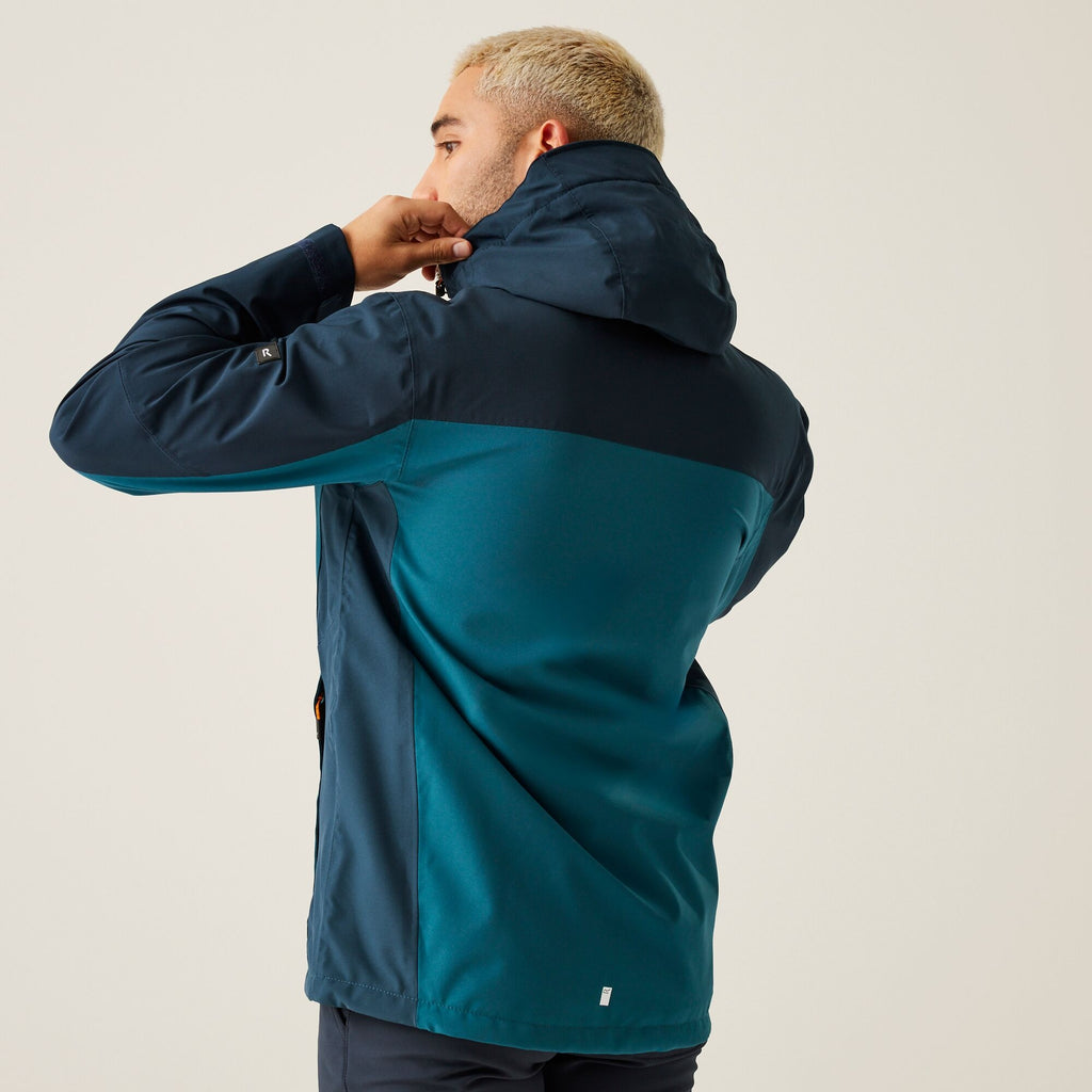Regatta Men's Birchdale Waterproof Jacket | Moroccan Blue Navy Moonlight Denim