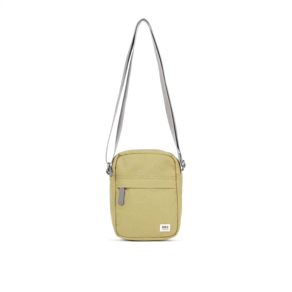 Roka Bond Recycled Canvas Crossbody Bag Khaki