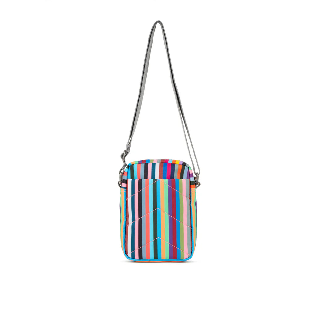 Roka Bond Recycled Canvas Crossbody Bag Multi Stripe