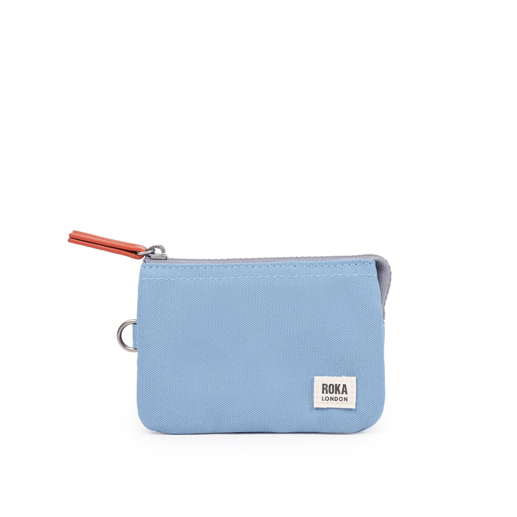 Roka Carnaby Purse Retro Blue Recycled Canvas