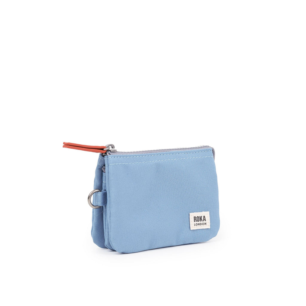 Roka Carnaby Purse Retro Blue Recycled Canvas