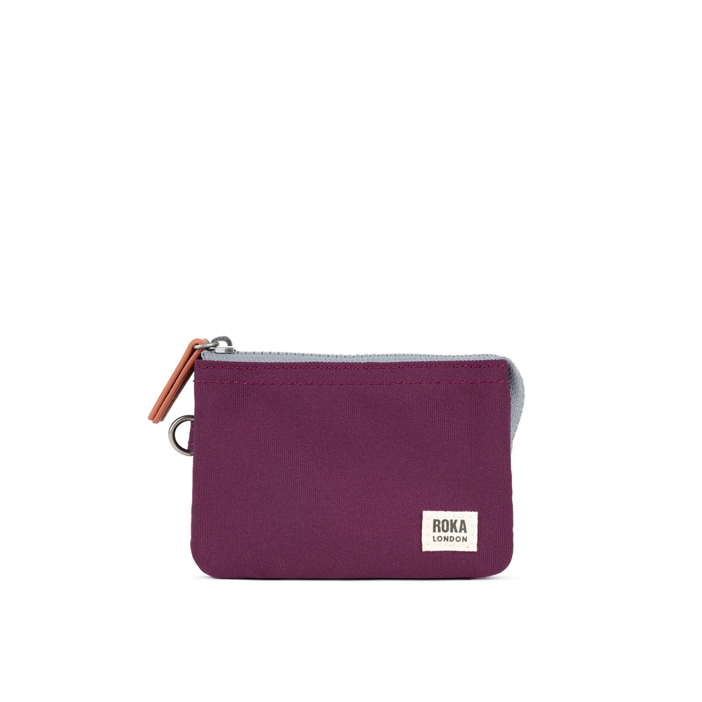 ROKA Carnaby Wallet Cherry Lacquer Recycled Canvas