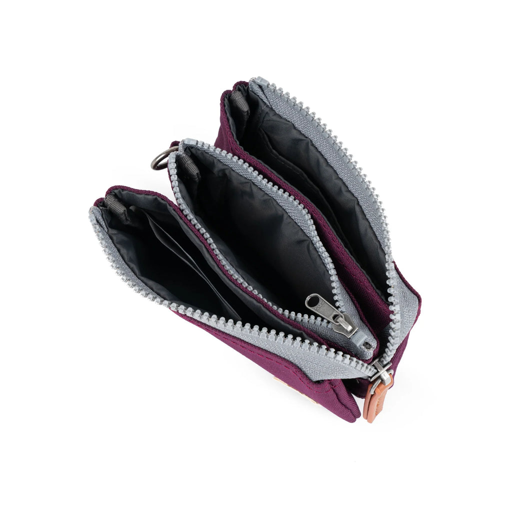 ROKA Carnaby Wallet Cherry Lacquer Recycled Canvas