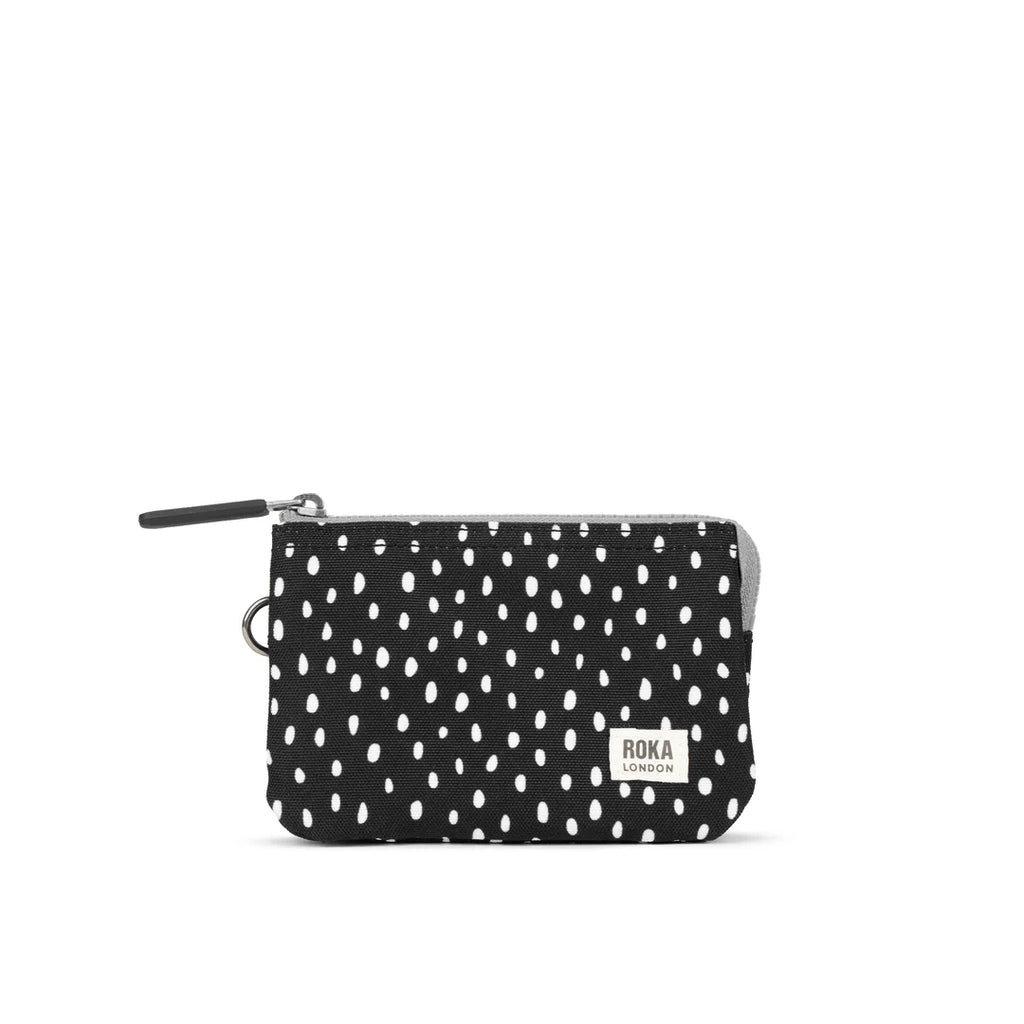 Roka Carnaby Wallet Drizzle Ash Black Canvas