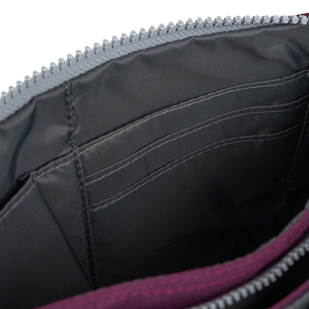 ROKA Carnaby Crossbody XL Cherry Lacquer Recycled Canvas