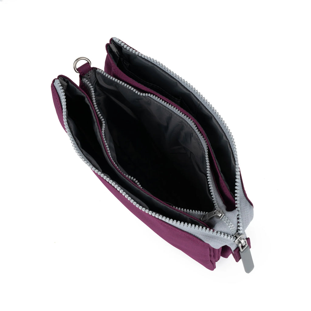 ROKA Carnaby Crossbody XL Cherry Lacquer Recycled Canvas