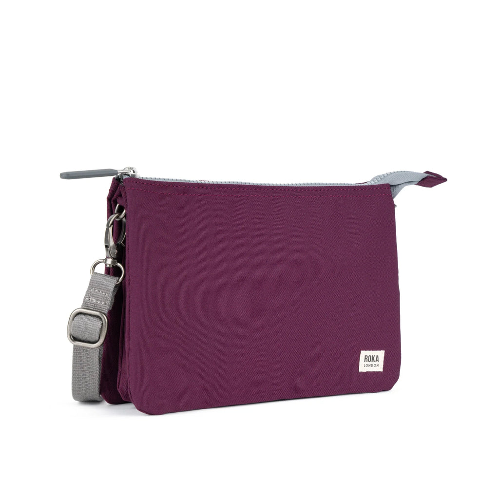 ROKA Carnaby Crossbody XL Cherry Lacquer Recycled Canvas