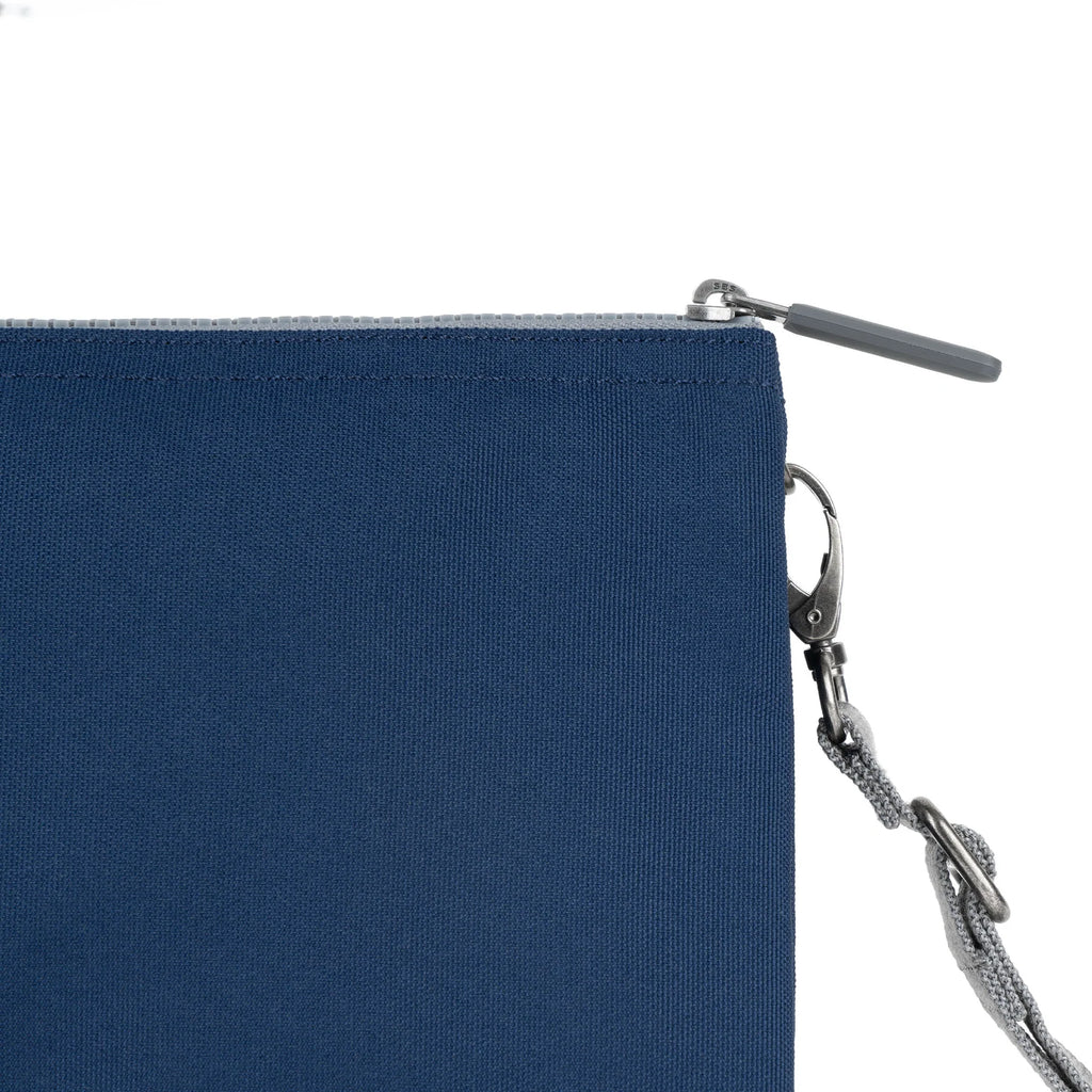 Roka Carnaby Crossbody XL Crisp Blue Recycled Canvas
