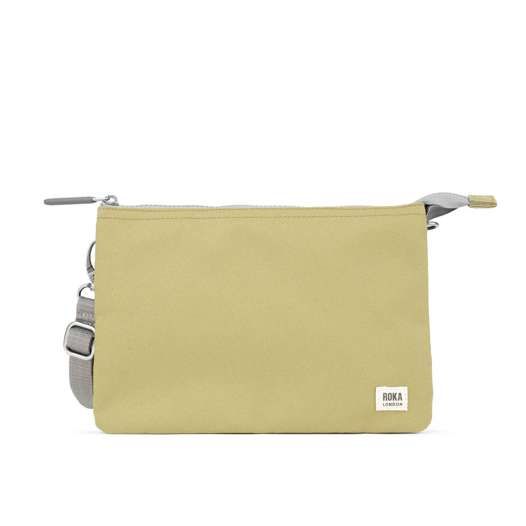 Roka Carnaby XL Crossbody Bag Recycled Canvas Khaki