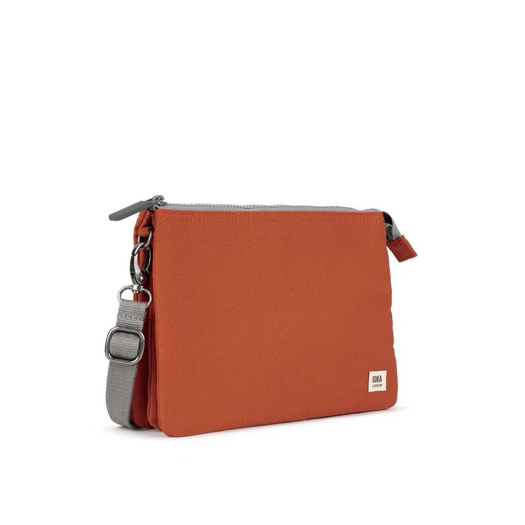 Roka Carnaby Crossbody XL Pumpkin Recycled Canvas