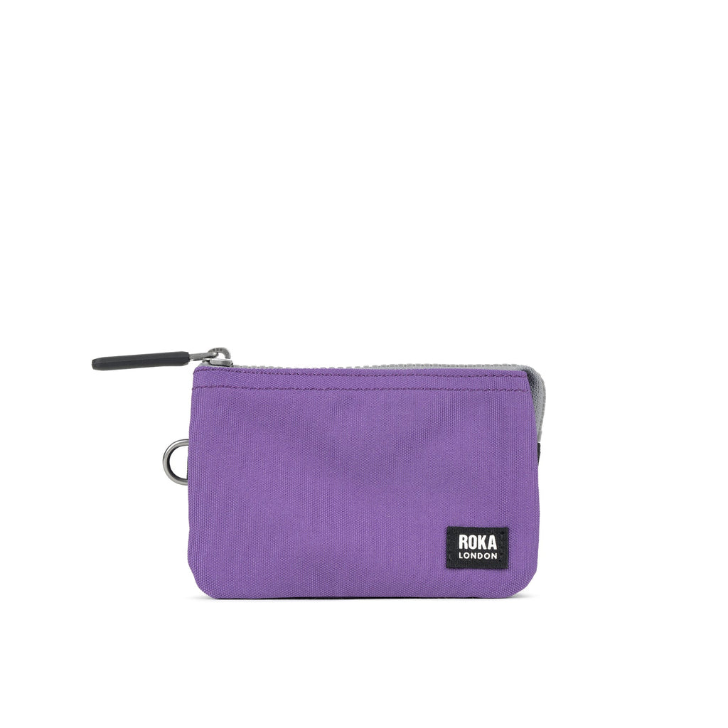 Roka Carnaby Wallet Small Recycled Black Label Imperial Purple