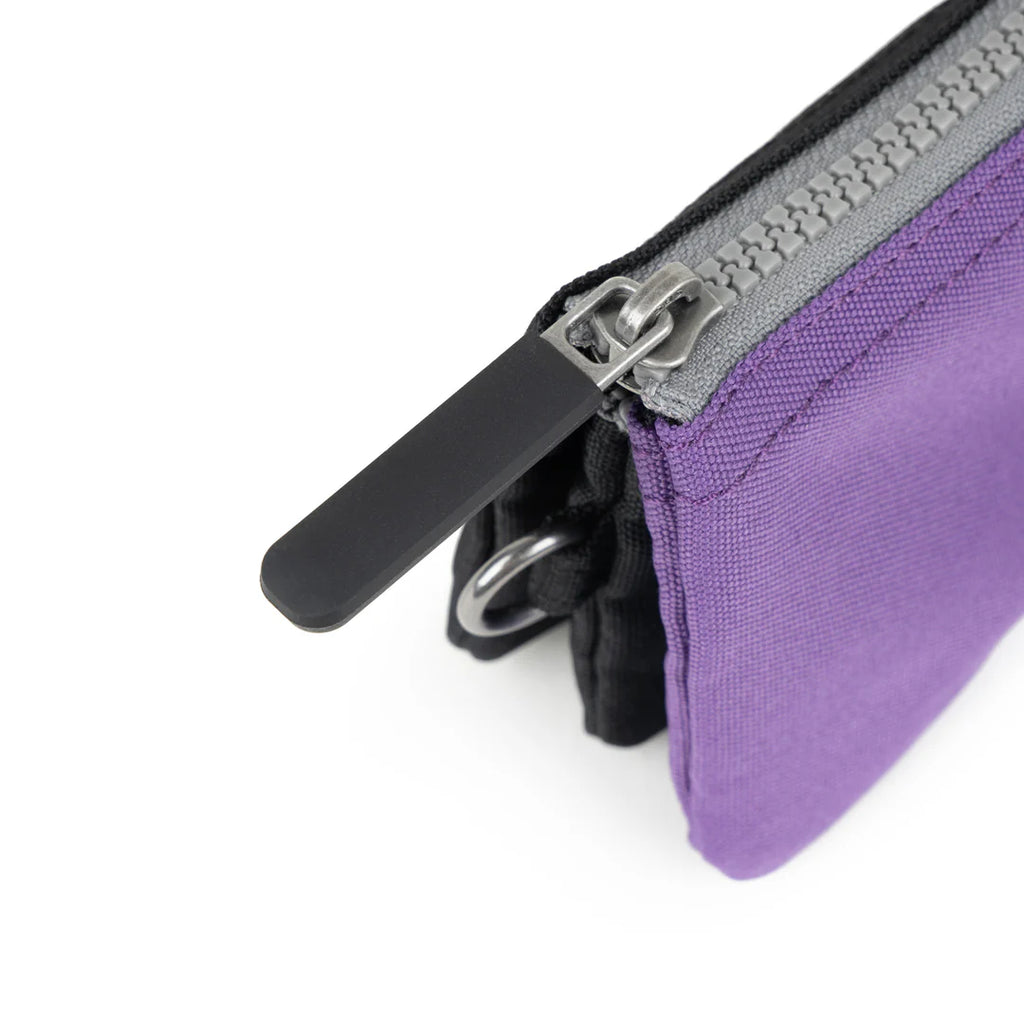 Roka Carnaby Wallet Small Recycled Black Label Imperial Purple