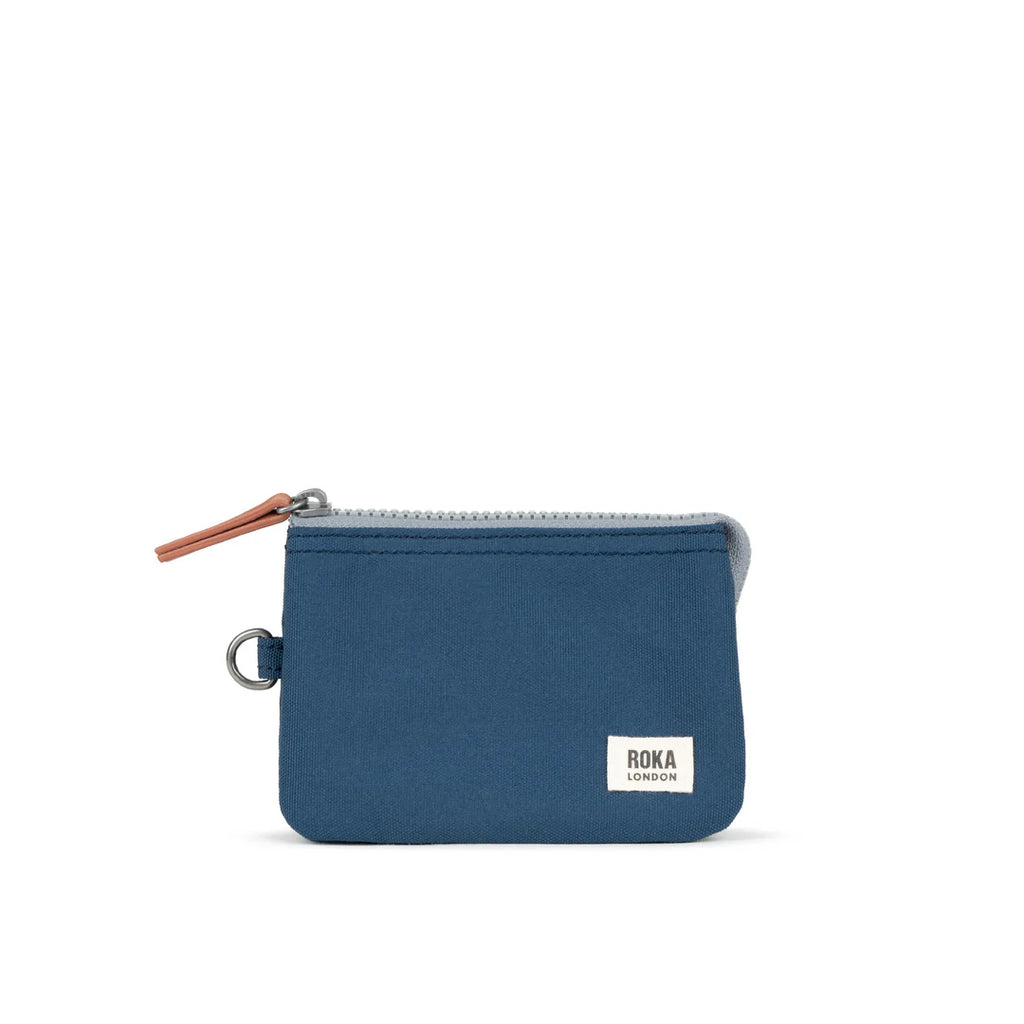 Roka Carnaby Wallet Small Deep Blue Canvas