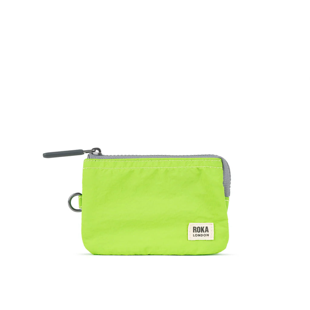 Roka Carnaby Wallet Small Recycled Taslon Lime