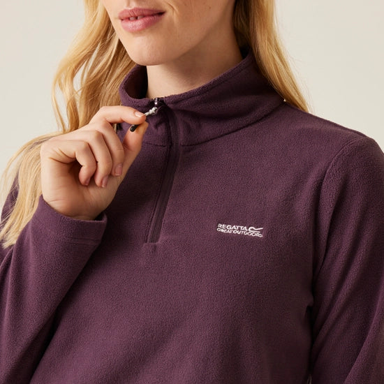 Regatta Women's Sweethart Lightweight Half-Zip Fleece | Deep Plum